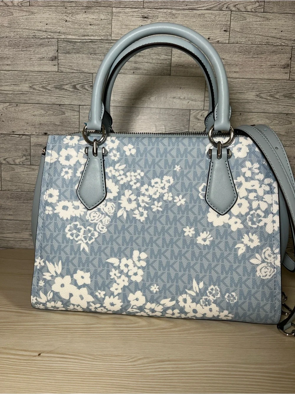 Michael Kors Pale Ocean Medium Marilyn Satchel